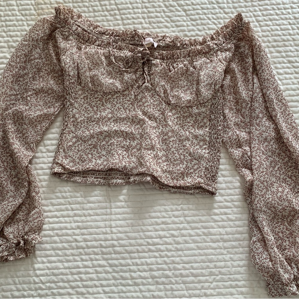 Floral Off-Shoulder Women's Top